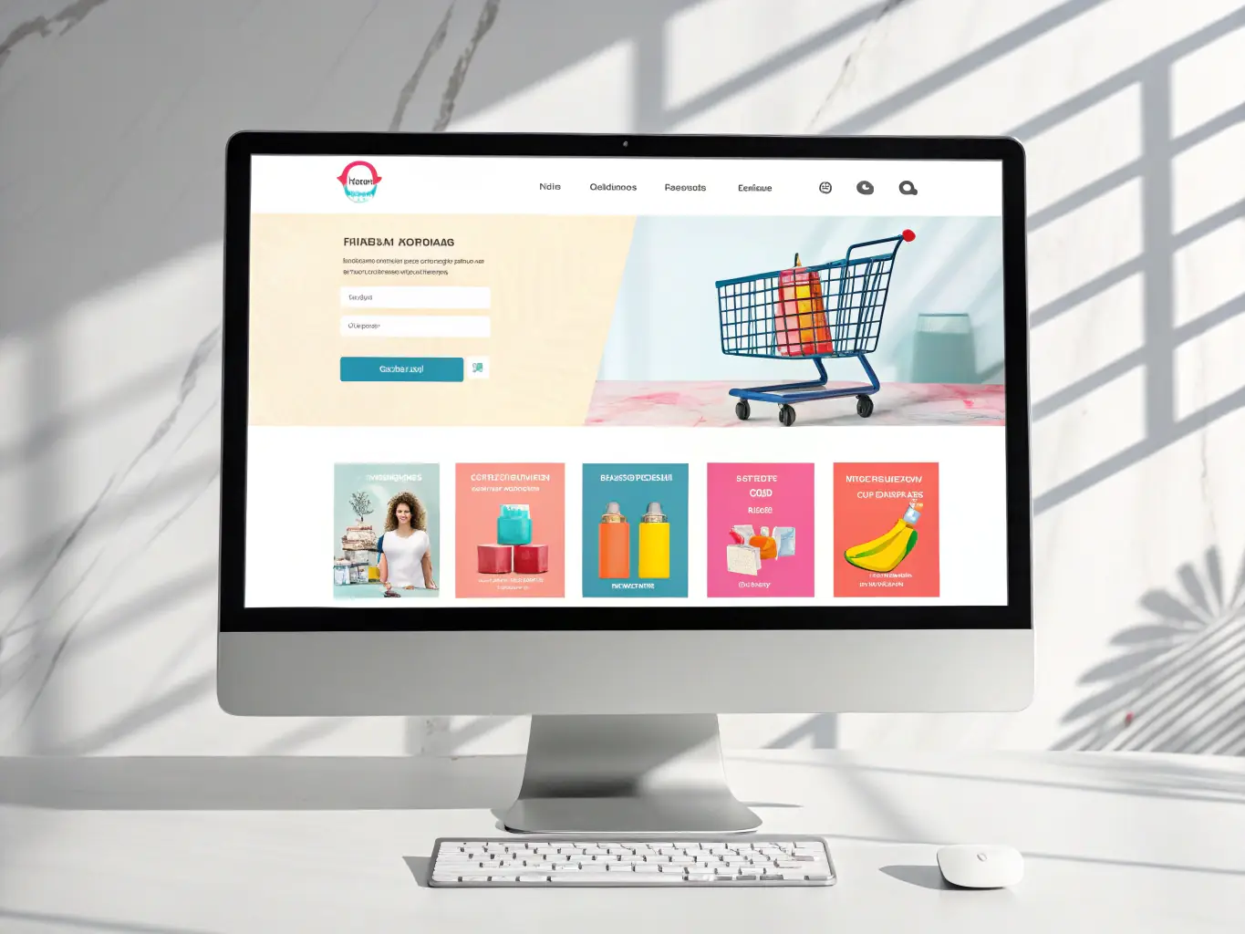 A vibrant image of an e-commerce website showcasing a variety of online magazines, with a focus on increased sales and customer engagement, highlighting the success of a Google Ads campaign.